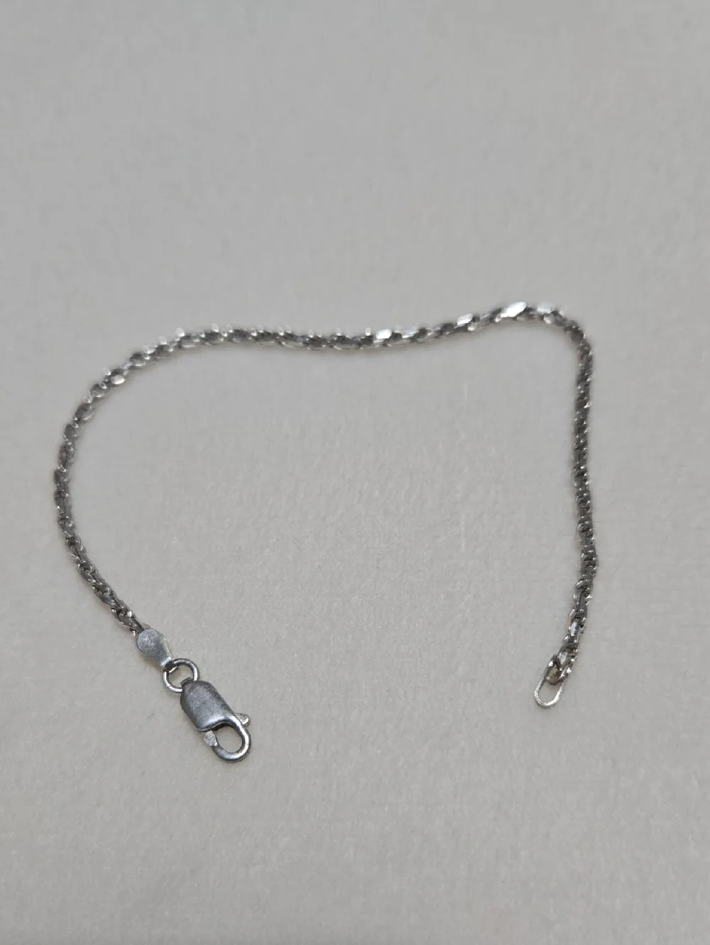 Sterling Silver Rope Bracelet